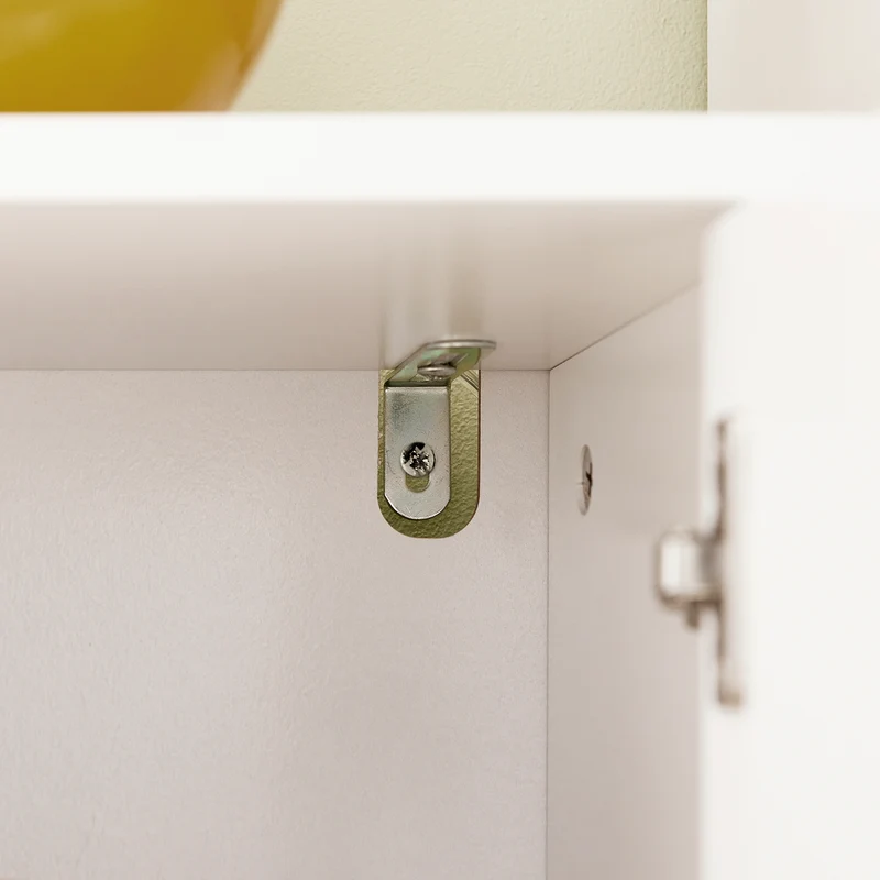 SoBuy FSR111-W Armoire à Chaussures 2 Abattants, 2 Compartiments Ouverts et 1 Porte pour Entrée Couloir, Blanc