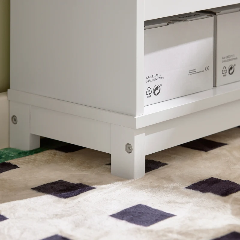SoBuy FSR114-W Armoire à Chaussures 2 Abattants, 1 Porte et 1 Compartiment Ouvert pour Entrée Couloir – Blanc