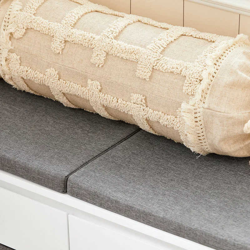 SoBuy FSR101-W Banc à Chaussures avec Coussin Rembourré, Tiroir, Panier, Porte et 2 Étagères pour Entrée – 91x36x46 cm, Blanc