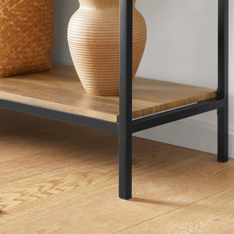 SoBuy FSB41-F Table Console Table d’Entrée Bout de Canapé Table d'Appoint Buffet avec 2 Compartiments étagère