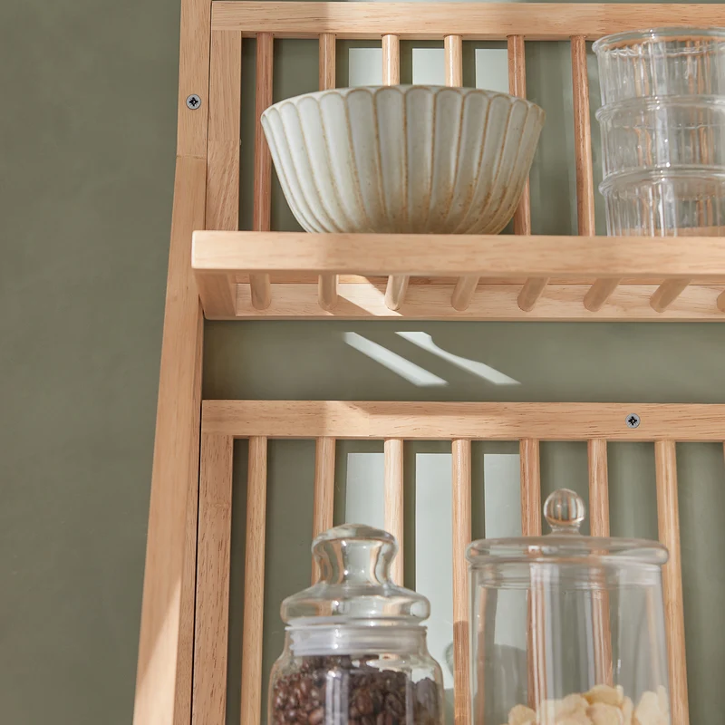 SoBuy KCR11-N Porte-Assiettes Murale Etagère Murale pour Rangement Cuisine Porte-Couverts Etagère à Epices Égouttoir