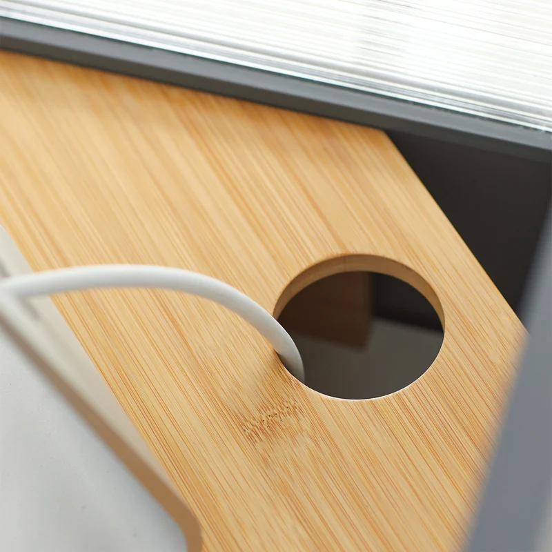 SoBuy BBF09-N Support de Moniteur d'angle, Réhausseur d'écran Ergonomique Support l'Écrans d'Ordinateur Universal