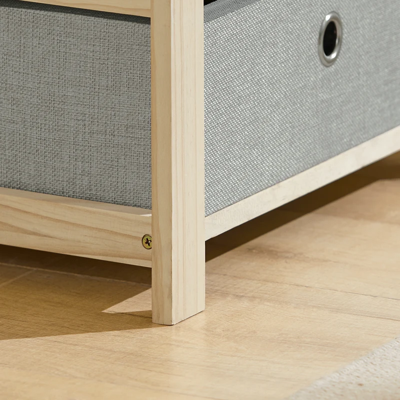 SoBuy STR08-N Étagère de rangement pour Enfants Étagère Multifonctionnel en Design de Château avec 4 paniers en tissu