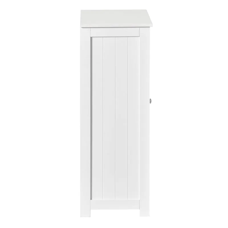 SoBuy BZR37-W Meuble Bas Meuble Colonne Placard de Rangement Armoire pour Cuisine, Salle de Bain, Toilette, Commode de salle de bain