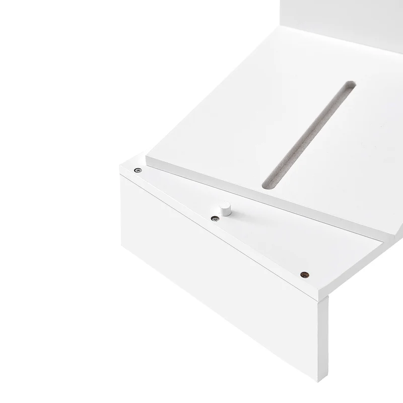 SoBuy BBF08-W Support de Moniteur Écran Extensible, Réhausseur d'écran Ergonomique pour 2 moniteurs
