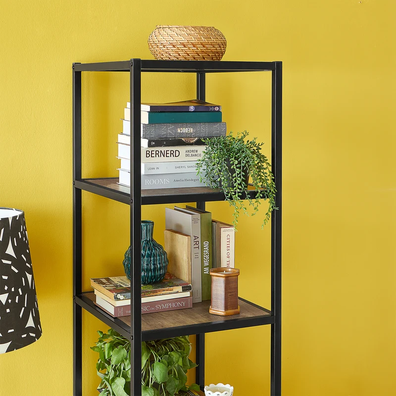 SoBuy STR06-N Étagère à livres avec compartiments ouverts Meuble de Rangement pour Salon Bureau Cuisine