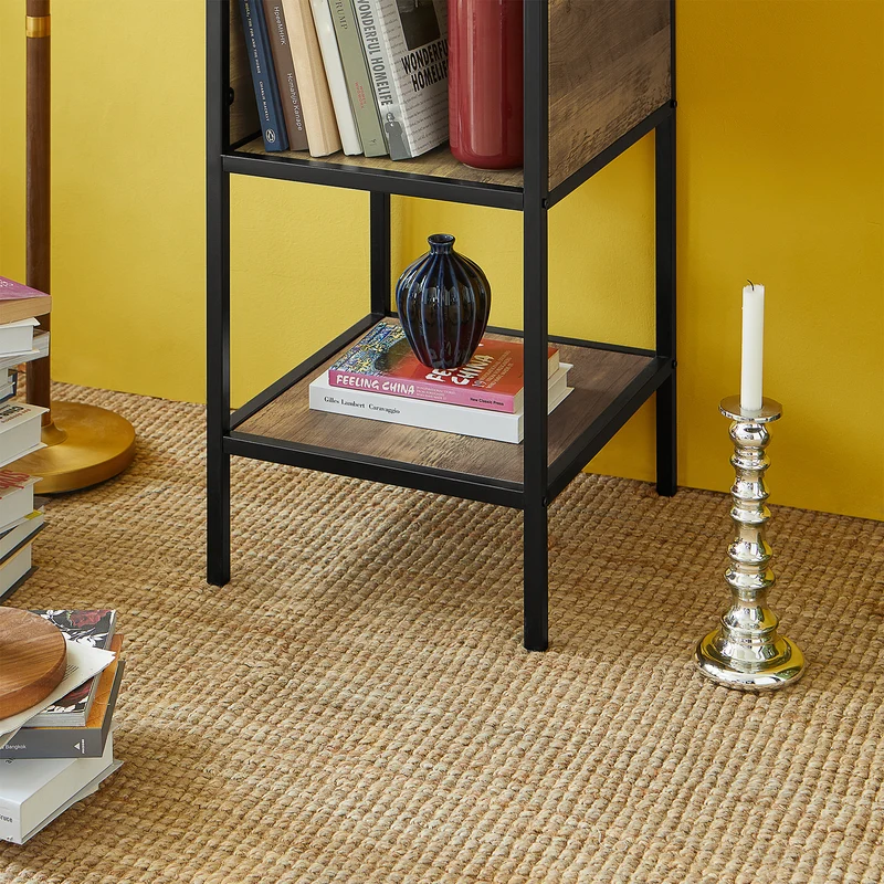 SoBuy STR06-N Étagère à livres avec compartiments ouverts Meuble de Rangement pour Salon Bureau Cuisine