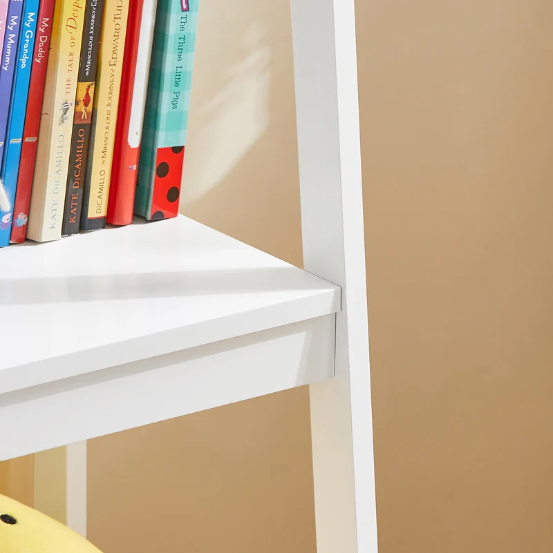 SoBuy KMB31-W Étagère de Rangement Jouets pour Enfants Coffre à Jouets Bibliothèque Étagère à Livres Porte-revues avec
