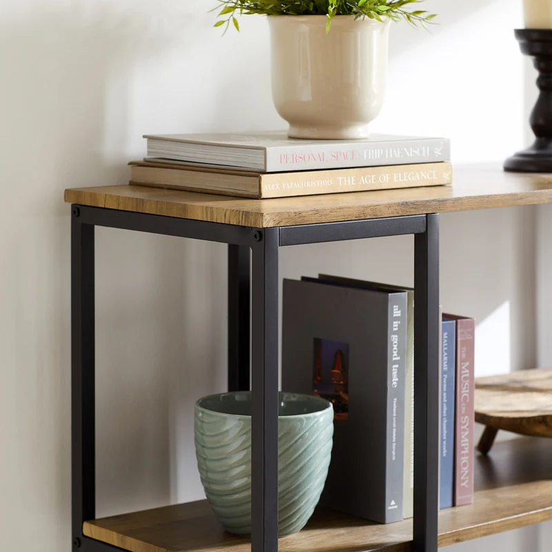 SoBuy FSB33-F Table Console Table d’entrée Buffet Bout de Canapé Table d'appoint avec 3 étagères de Rangement