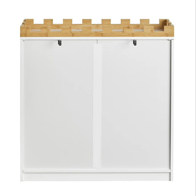 SoBuy KMB44-W Commode pour Enfants Étagère pour Chambre d'enfant avec Tableau Noir Bibliothèque Étagère à Jouets
