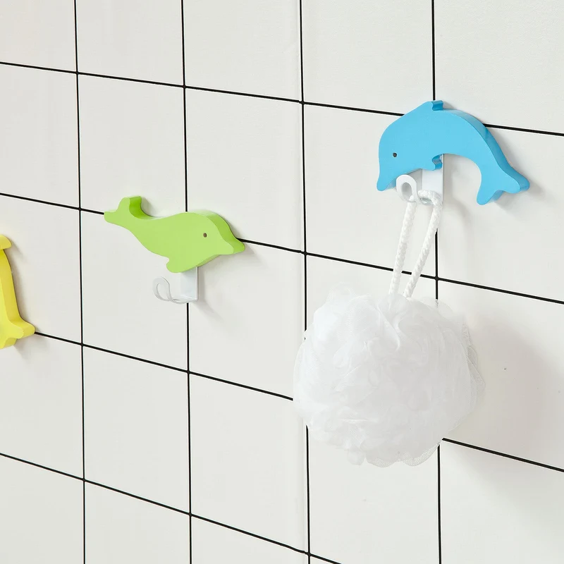 SoBuy FHK04-F Set de 5 Crochets Décoratifs Dauphins Design Patères Porte-clés