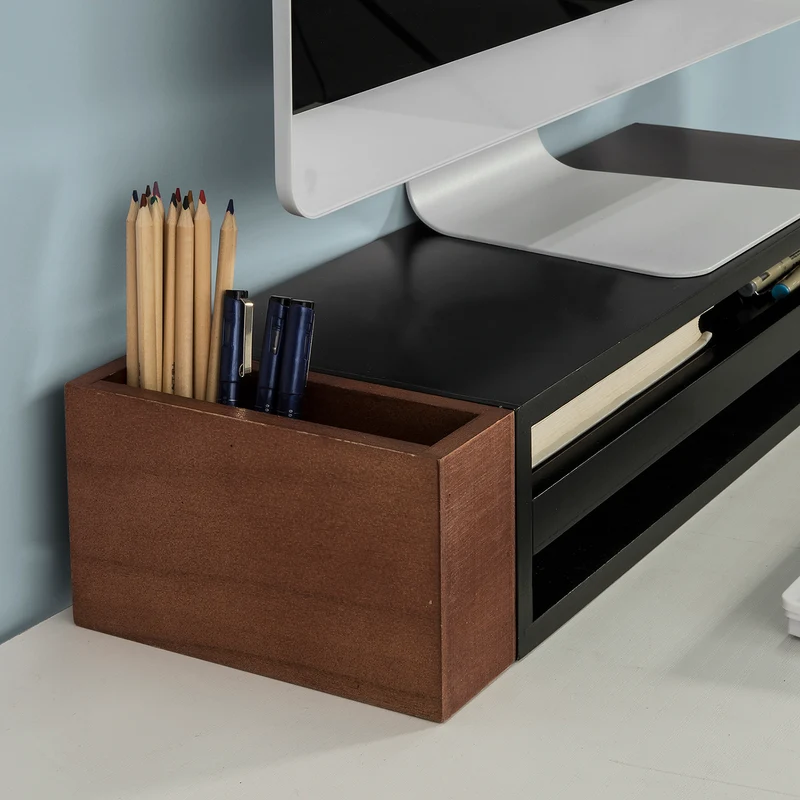 sebuyfr.comG278-Sch Réhausseur d'écran Support de Moniteur Ergonomique Support pour Écran d'ordinateur Universal en Bois