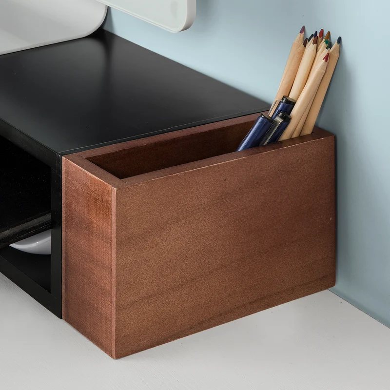sebuyfr.comG278-Sch Réhausseur d'écran Support de Moniteur Ergonomique Support pour Écran d'ordinateur Universal en Bois