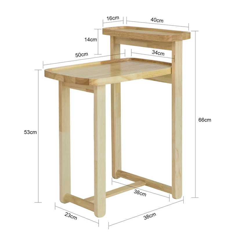 SoBuy FBT89-N Bout de Canapé Table Café Table d’appoint en Bois d’hévéa