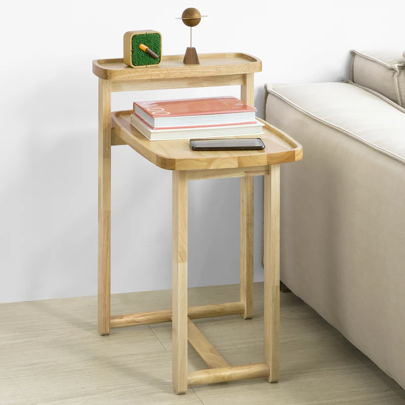 SoBuy FBT89-N Bout de Canapé Table Café Table d’appoint en Bois d’hévéa