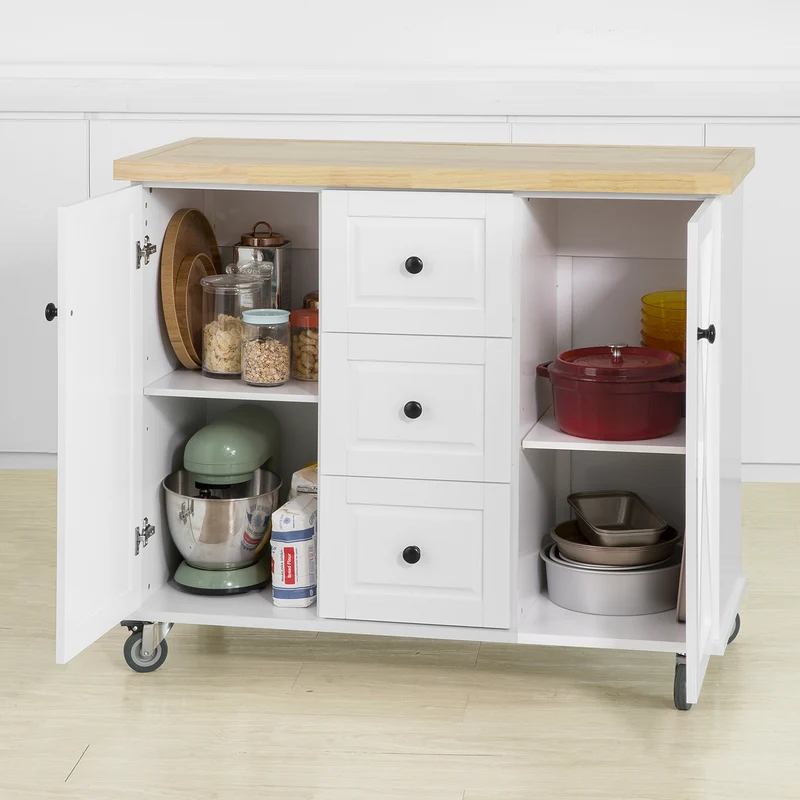 SoBuy FKW96-WN Desserte Roulant Buffet Meuble de Rangement Cuisine