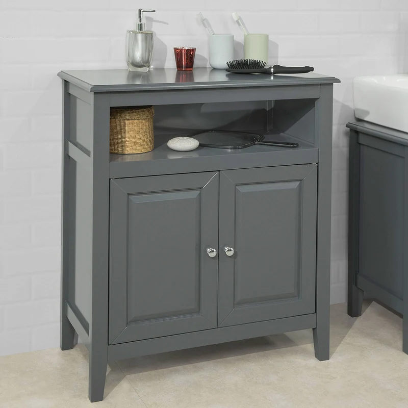 sebuyfr.comG204-DG Meuble Bas de Salle de Bain Armoire Toilette Buffet Commode