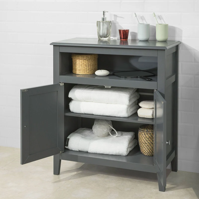 sebuyfr.comG204-DG Meuble Bas de Salle de Bain Armoire Toilette Buffet Commode