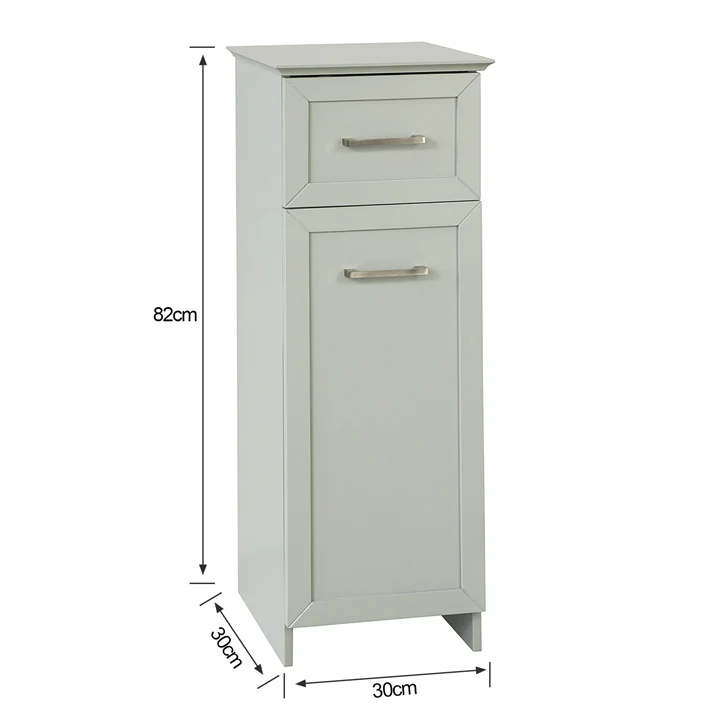 SoBuy BZR11-HG Meuble Colonne Meuble Bas de Salle de Bain Armoire Toilette