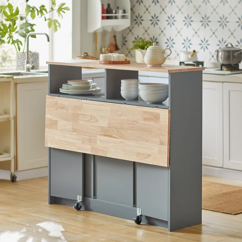 SoBuy FSB36-HG Buffet de Rangement Placard de Cuisine Ilot de Cuisine Armoire de Cuisine Multi-rangements