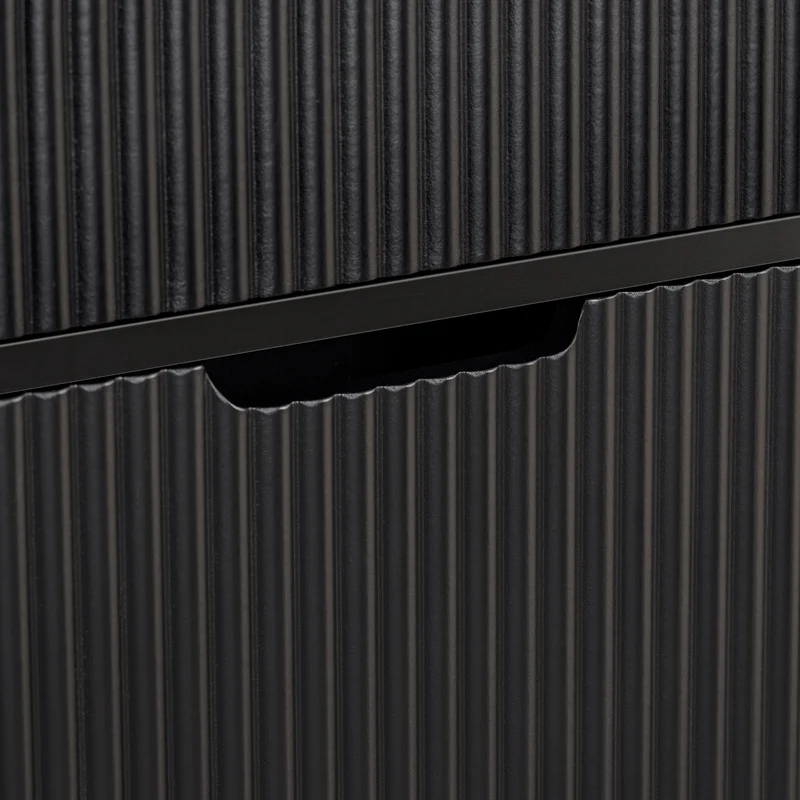 SoBuy FSR177-SCH Armoire à Chaussures 2 Abattants – 4 à 6 Paires, 19 cm de Profondeur, Anti-Basculement – 50×19×90 cm, Noir