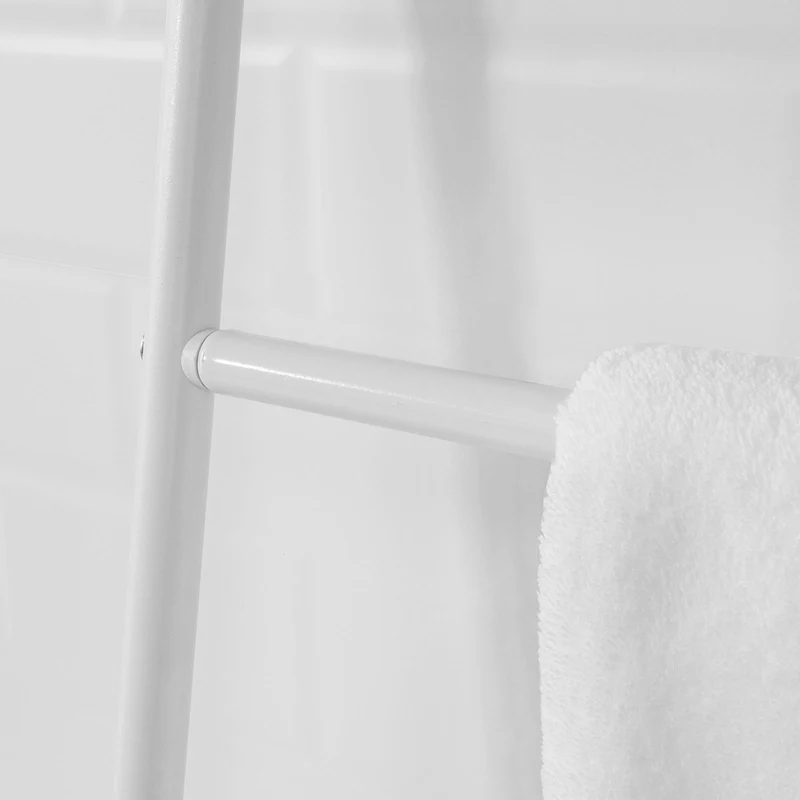 SoBuy FRG264-WN Échelle Porte-Serviettes à Poser Support pour Serviettes