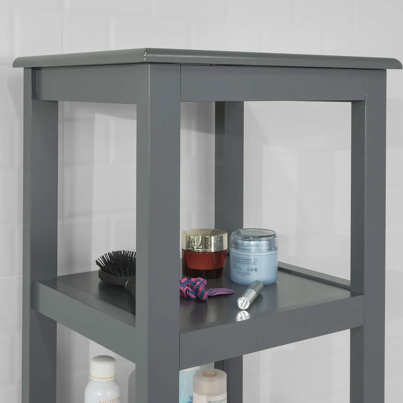 SoBuy FRG205-DG Meuble Colonne de Salle de Bain Armoire Toilette Haute