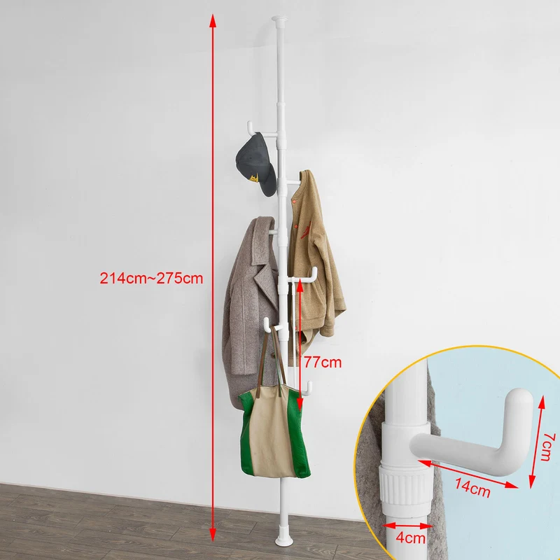 sebuyfr.comG159-W Télescopique Porte-manteaux Télescopique avec Vêtements Fork