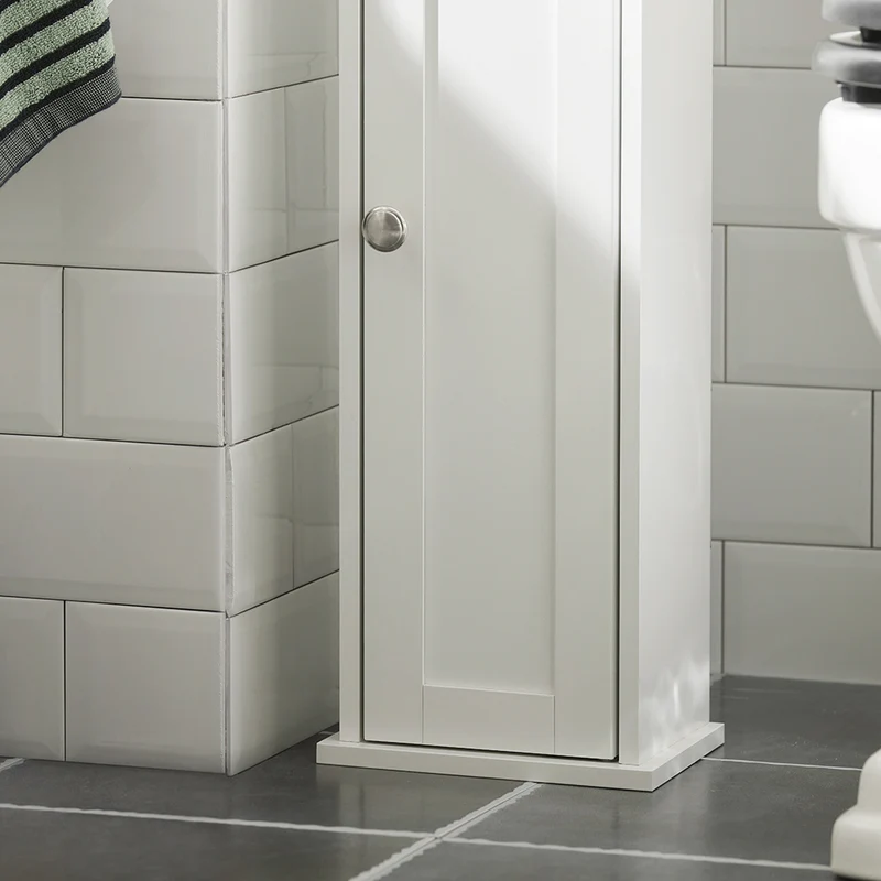 sebuyfr.comG135-W Support Papier Toilette Armoir Porte-papier Toilettes Porte Brosse WC