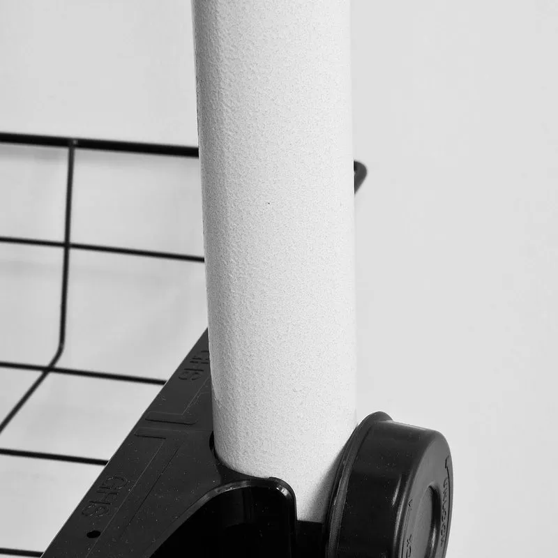 SoBuy FRG107 Télescopique Garde-Robe Portant de vêtement Penderie avec 2 Paniers