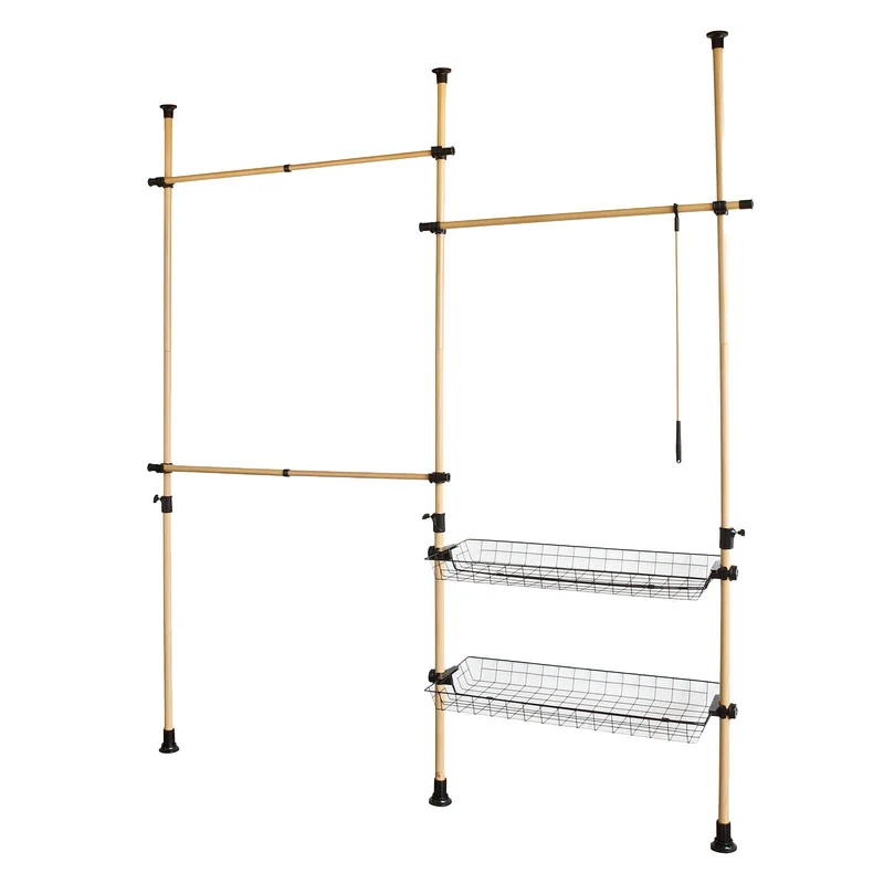SoBuy FRG106 Télescopique Garde-Robe Système Herkule, Portant de vêtement