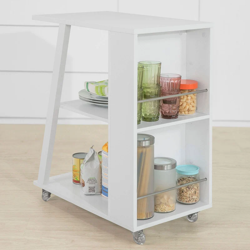 SoBuy FKW77-W Chariot de Service Desserte de Cuisine à roulettes Rangement