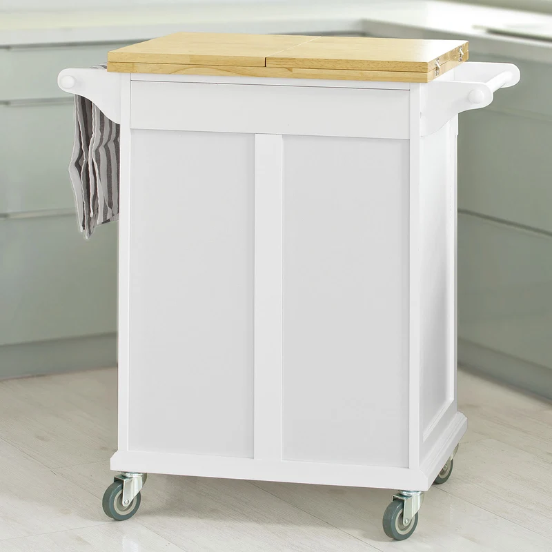 SoBuy FKW36-WN Table roulante Meuble de Rangement pour Cuisine Chariot de Cuisine de Service