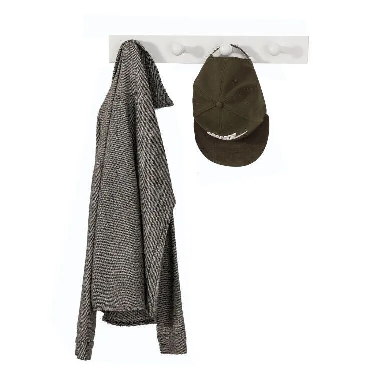 SoBuy FHK10-W Porte-Serviette Porte-Manteau Mural Patère à Crochets pour Lits superposés
