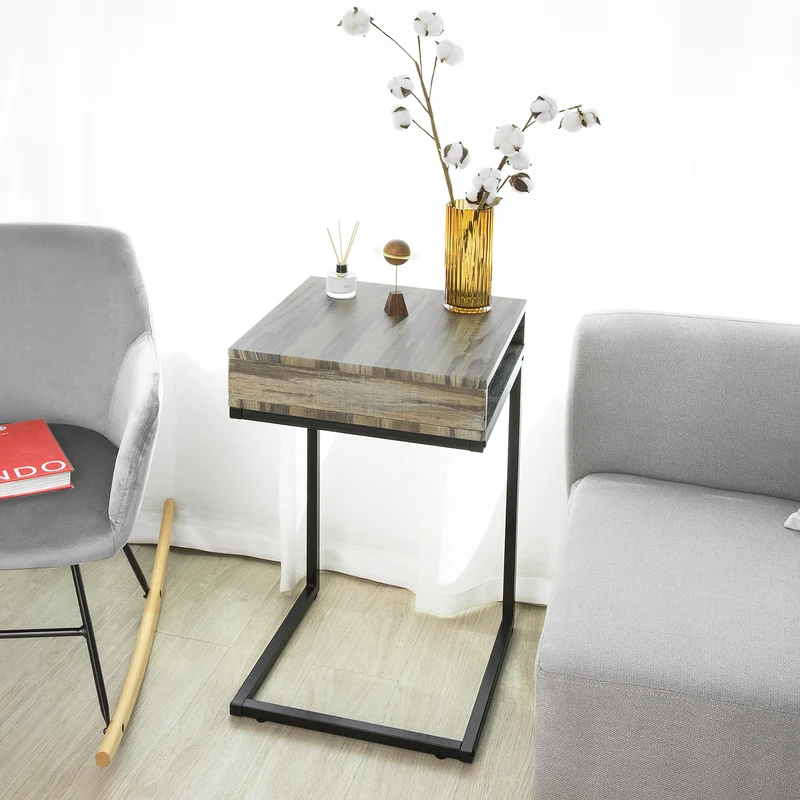 SoBuy FBT81-N Table d'Appoint Moderne Table Basse de Salon Bout de canapé à café