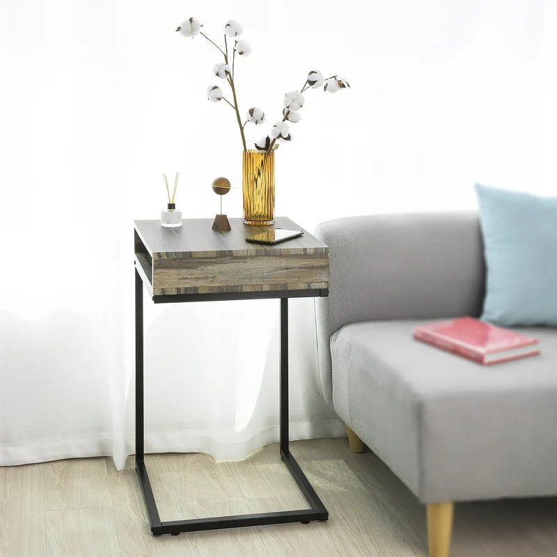 SoBuy FBT81-N Table d'Appoint Moderne Table Basse de Salon Bout de canapé à café
