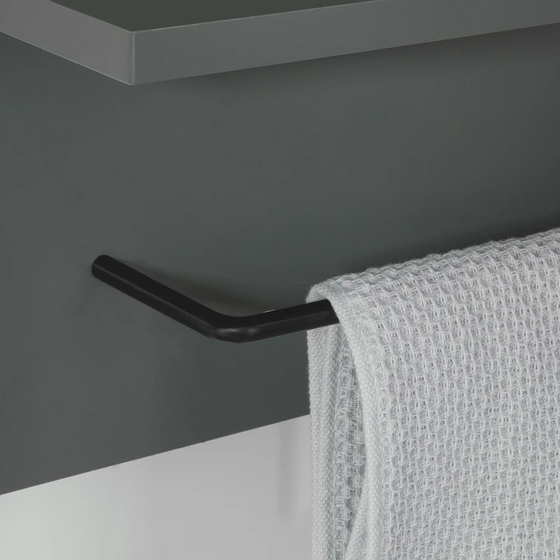 SoBuy BZR23-DG Miroir avec Porte-Serviettes Miroir Mural Miroir de Salle de Bain avec étagères
