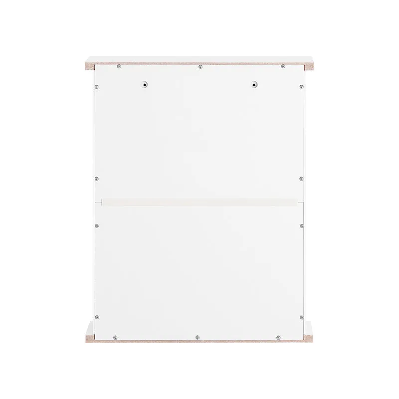 SoBuy FRG203-W Meuble Haut de Salle de Bain, 1 porte Placard Commode Meuble de Rangement