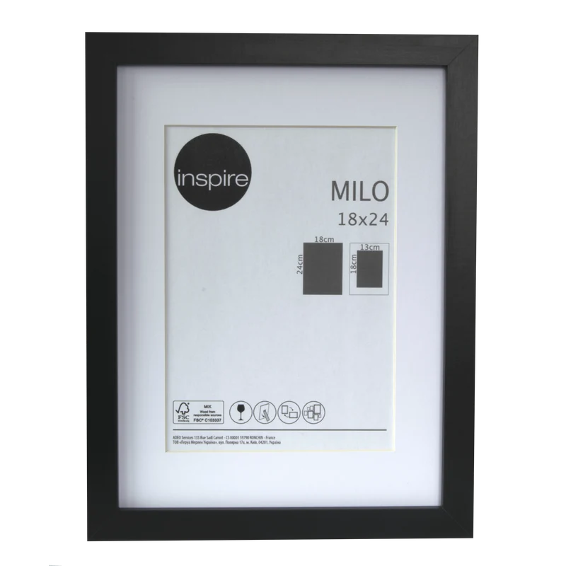 MILO FRAME 18X24 CM WOOD BLACK