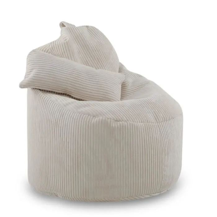 Fauteuil de lecture velour beige