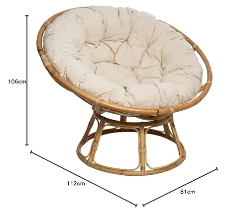 Fauteuil de lecture en rotin