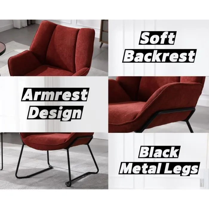 Fauteuil de lecture rouge