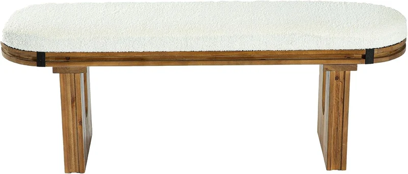 Banc en bois, Banc d'entrée moderne Banc à chaussures, 120 x 30 x 45 cm, Banc d'entrée rembourré