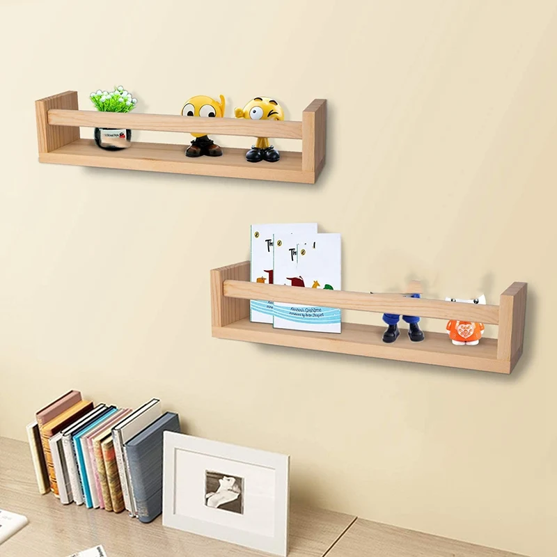 étagère murale bois ( 2 pièces )