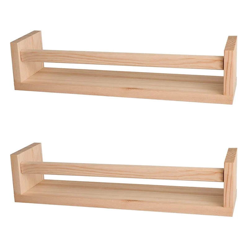 étagère murale bois ( 2 pièces )