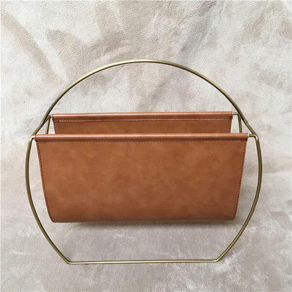 Porte revue en cuir