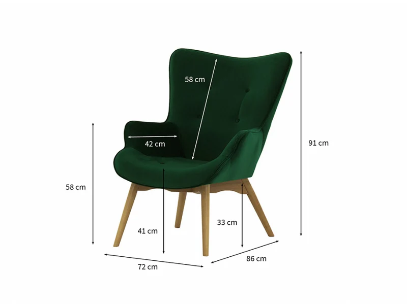 Fauteuil de lecture luxe