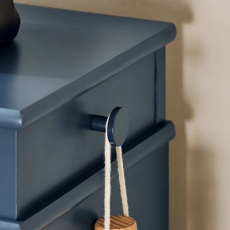 SoBuy FSR94-B – Armoire à Chaussures Slim 24 cm – 3 Abattants, Tiroir et Crochet – 12 Paires – Bleu FSC®