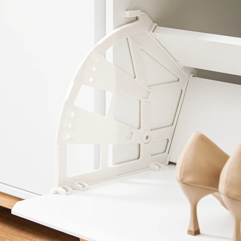 SoBuy FSR191-WN Banc à Chaussures avec Coussin Rembourré et 1 Abattant – 3 Compartiments, L60×P34×H55 cm, Charge 115 kg, Blanc et Naturel