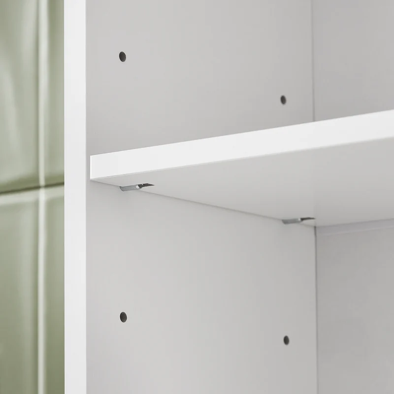 SoBuy BZR165-W Colonne Salle de Bain avec 3 Niveaux, pour Salle de Bain et WC, Rangement Optimisé, Design Fonctionnel, Usage Quotidien – L65×P20×H182 cm, Blanc
